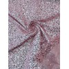Mia Fabrics Beaded Sequins Pearl Fabric Dusty Pink Embroidered Pearl