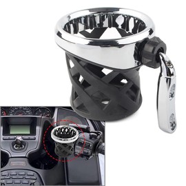 Cakievro Goldwing GL1800 Motorcycle Handlebar Cup Holder Drink Mounted for Honda Gold Wing GL 1800 Trike 2001-2021 F6B 2013-21 (Silver)