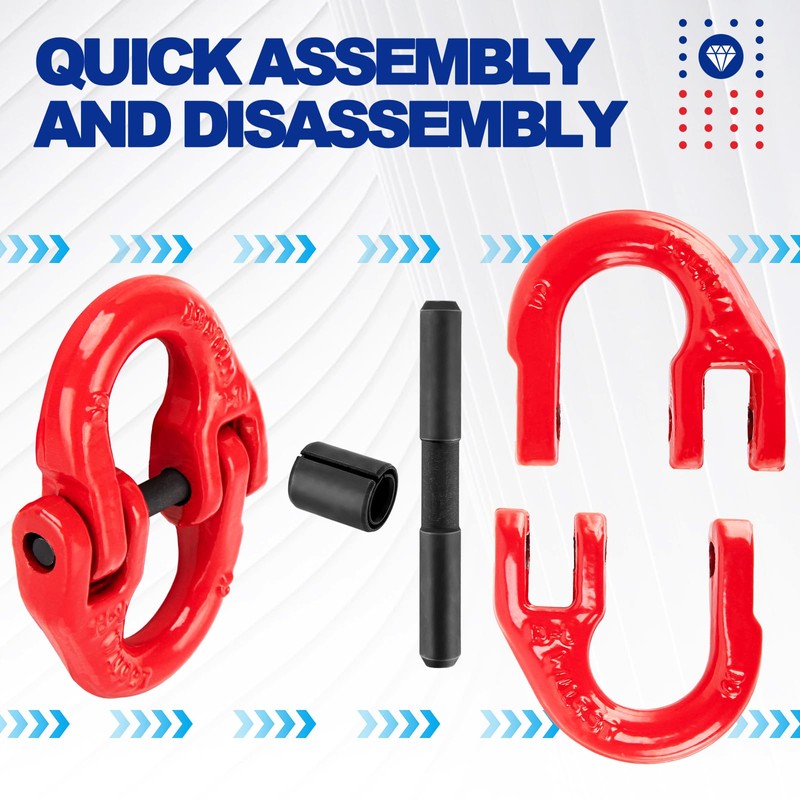 9TH SHOP Hammerlock Safety Chain Connector, 1/2 Hammerlock Coupling Link,