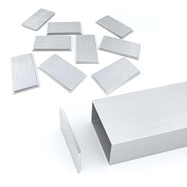 Rectangle Metal End Cap 2"x6" 4 Pack Press Fit NELSONS CNC End Cap for Rectangle Aluminum Tubing - Wall Thickness 0.125” Square Edge. Easy Install for Fence Posts, Aluminum Tubes, Hand Rails.