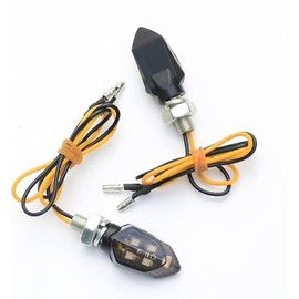 Motorcycle Indicator, 12 V E24 M8 Mini LED Indicator Motorcycle, IP65 5 LED E-Mark Tested Binker Universal, Suitable for Motorcycles, Scooters, All Terrain Vehicles (ATVs), Off-Road Vehicles