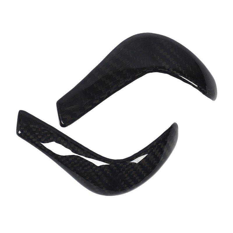 Gear Shift Knob Cover Carbon Fiber Console Shifter Head Trim