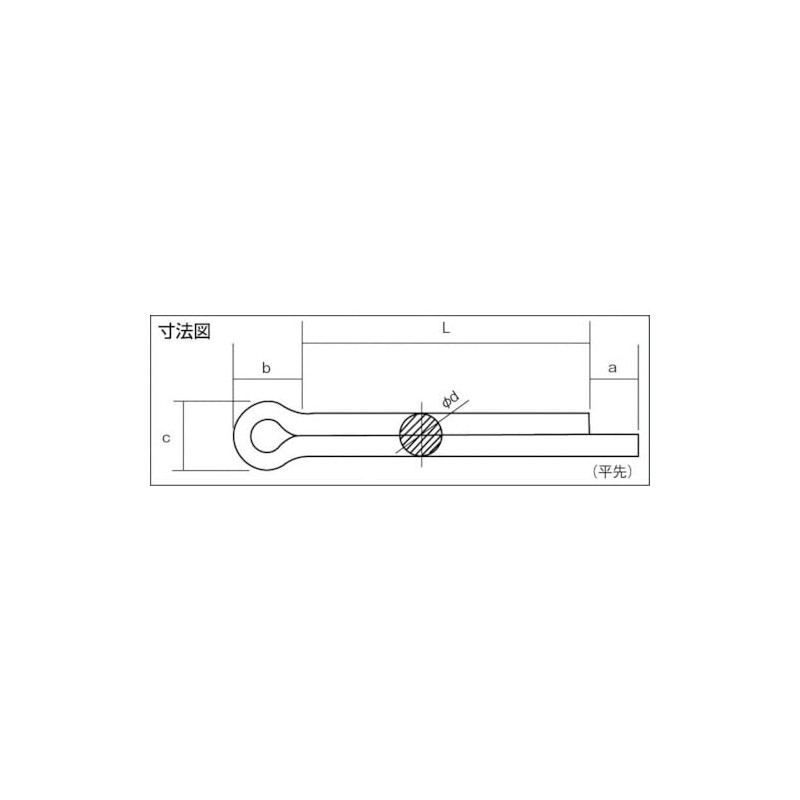 トラスコ中山(TRUSCO) 割ピン サイズ5.0X50 25本入 B195050