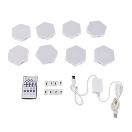 Hexagon LED Wall Light Remote Control Wall Lights for Home Decor Living Room Gaming Room
