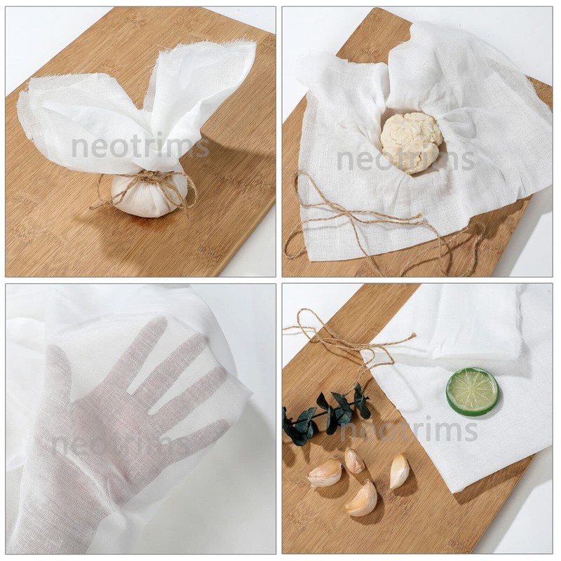 Muslin Cheese Cloth Fabric for Food Kitchen Straining Superior Quality