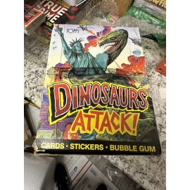 1988 Topps Dinosaurs Attack! Homage to Mars Attacks 48 packs NOS MIB MONSTERS