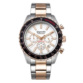 Gigandet Chrono King G28 Men's Watch, Analogue with Metal Strap