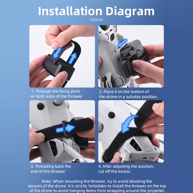 Drone Thrower Remote Control Dispenser Delivery Kits Drone Payload Release