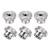sourcing map Knurled Thumb Nuts, 6Pcs M5x0.8mm 304 Stainless Steel