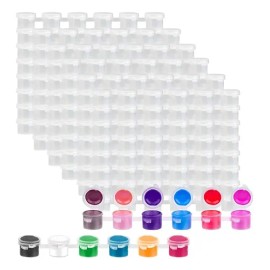50 Tiras Vacías Para Pintura, Tarros De Pintura, Recipientes                                                                                          