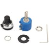Potentiometer,500ohm Potentiometer,2W Wirewound Adjust Variable Resistor Knob Rotate Potentiometer Kit,Multiple