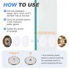 PATIKIL Round Sliding Glass Door Handle, 2 Pack 304 Stainless