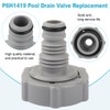 P6H1419 Pool Drain Valve for Pool Hose Adapter Replacement Part