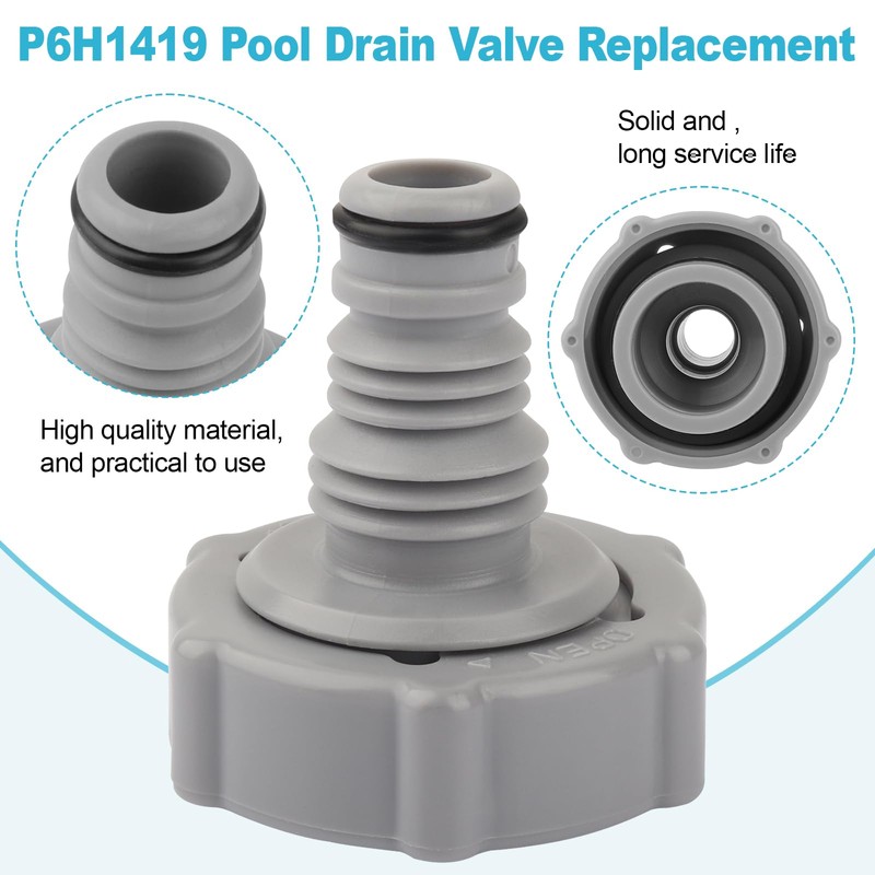 P6H1419 Pool Drain Valve for Pool Hose Adapter Replacement Part