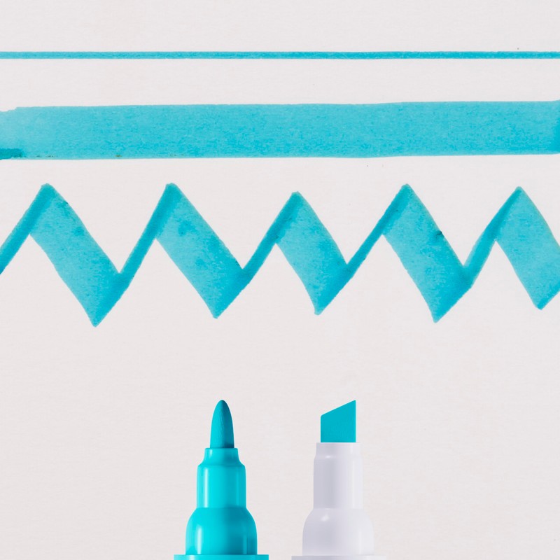 Craftelier Duotip Ecoline Watercolour Pen with Double Tip, Turquoise Blue