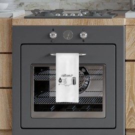 GCFET Funny BBQ Kitchen Towels - Grill Towels, BBQ Towels, BBQ Decor Dish Towels Tea Towels for Kitchen, Grill Gifts for Men, Gifts for Cooking Lovers, Gifts for Cooks, Cooking Towels, 16x24 Inches