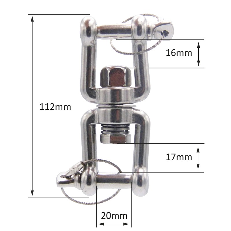 Kliffhanger Swivel with Ball Bearing for Hanging Chairs up to