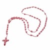 Rosa Rosario Con Nudos Hecho A Mano Knotted Rosary 100%