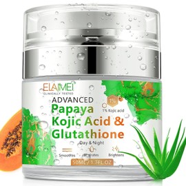 Elemei Papaya Cream, Kojic Acid Glutathione  Skin Nourishing Resurfacing Face Cream