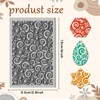 CHGCRAFT Mandala Flowers Clay Texture Mat Alien Clay Modeling Pattern