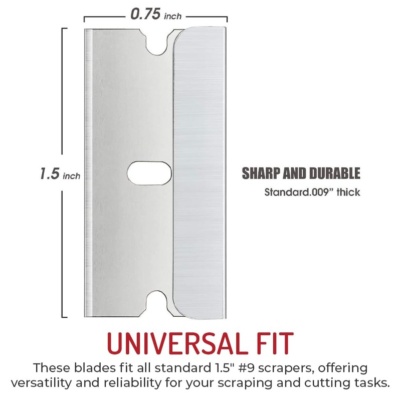 Single Edge Razor Blade, Stainless Steel, Available in Bulk Packs