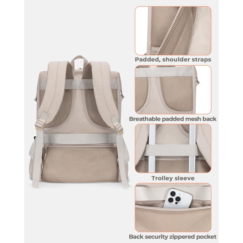 Backpack Cooler 40 Cans Puffer Soft Cooler with Laptop Compartment