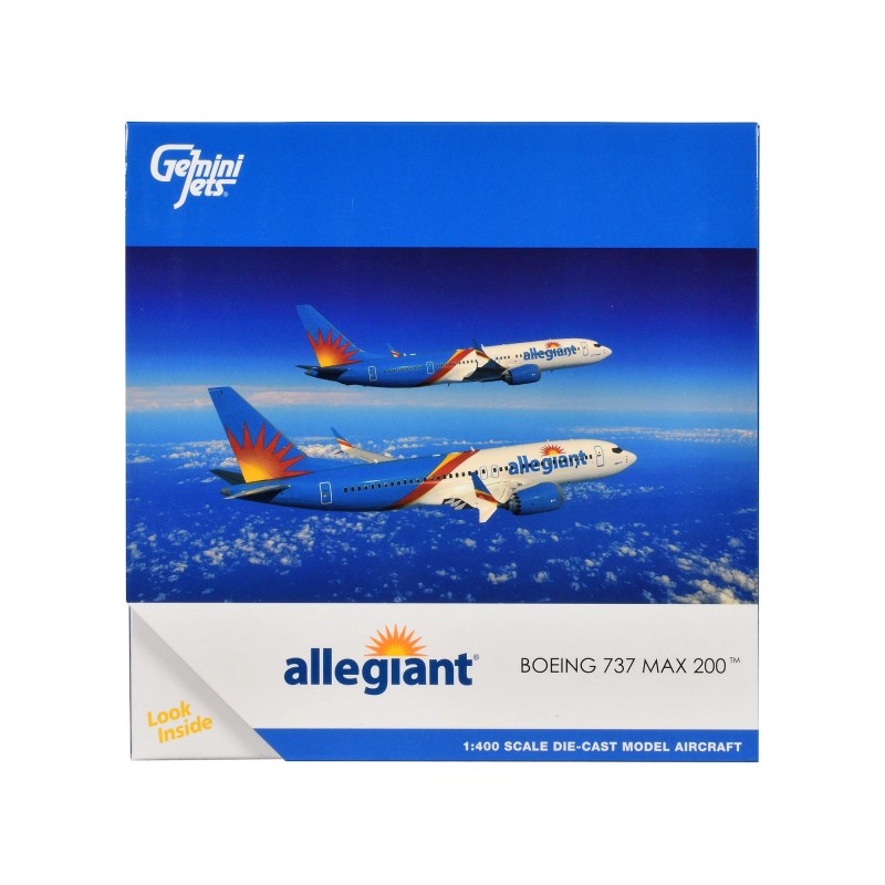 DCD Boeing 737 MAX 200 Diecast Model Airplane 1/400 Scale