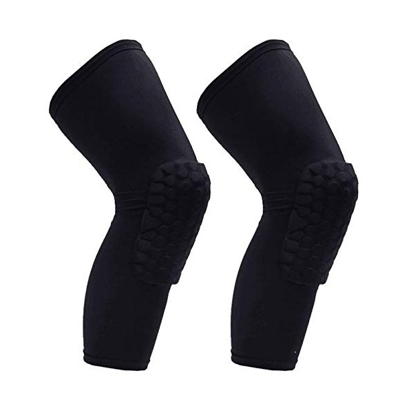 PISIQI Knee Compression Pads Long Leg Sleeve Brace Protection for