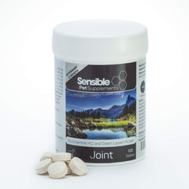 Sensible Pet Supplements 'Joint' | Daily joint supplement for dogs | Contains Glucosamine, Green Lipped Mussel and a range of antioxidants | (120 Chewable Tablets)