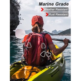 DELSWIN Triangle Carabiner Quick Chain Links - 2.9 Inch Stainless Steel Delta Quick Link, Heavy-Duty Marine Grade Carabiner Clip for Boat, Fitness, Swing, Pet, 2 Pack, 1700 Lbs Capacity