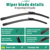 24" 21" Windshield Wiper Blades Replacement for Pontiac G6 2005