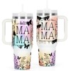 Temolulu 40 Oz Stainless Steel Mama Tumbler with Handle, Insulated