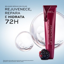 L’BEL – Labial Solutions Pro-Hialuron Lip Treatment 10 g Hidratación 72H, Antiarrugas, Volumen y Reparación Bálsamo Sérum con Ácido Hialurónico y Péptidos (Rosé créme)