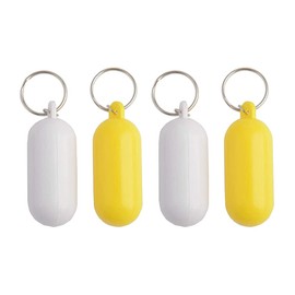 ccHuDE 4 Pcs Floating Keychain Key Chain Oval Float Key Ring Key Float Keychain for Boating Fishing Sailing Outdoor Sports