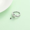 QGJNSGC Love Urn Ring Pet Dog Cat Ashes Memorial Keepsake
