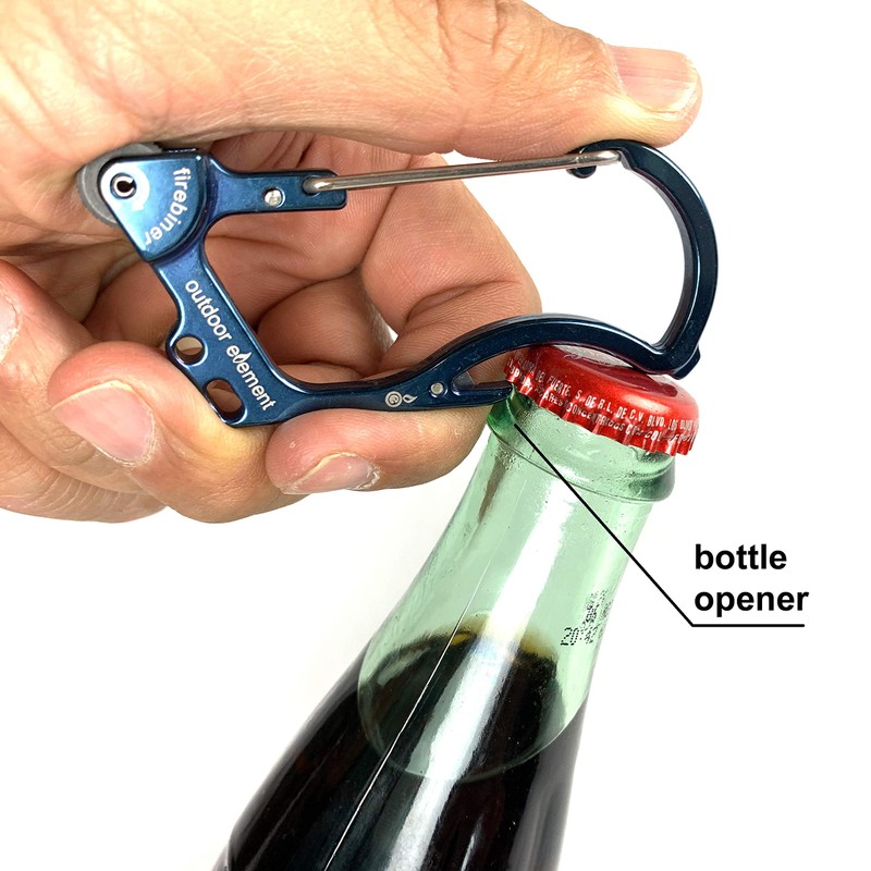 OUTDOOR ELEMENT Firebiner and Wombat Whistle - (COMBO-PACK) Fire Starter,
