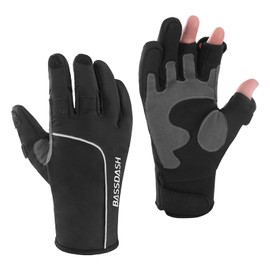 Bassdash WintePro Insulated Fishing Gloves Water Resistant with Fleece Lining Cold Weather Winter Gloves for Men Women Idea for Ice Fishing Hunting Photography Hiking