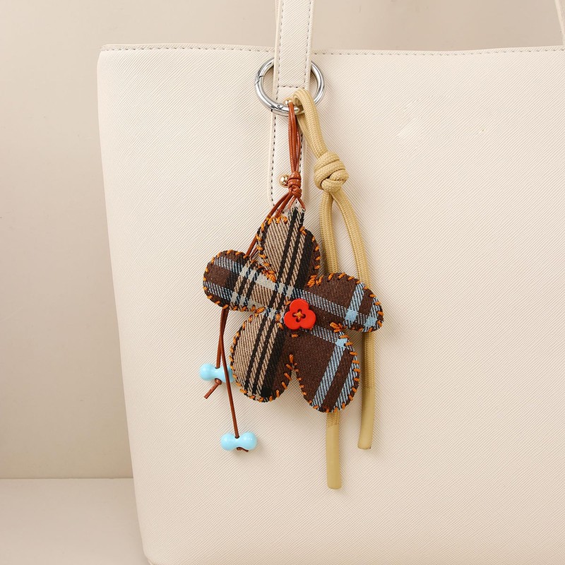 Fuerxy Fabric Flower Bag Charm for Tote Bag Charm Handbags