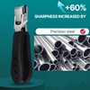 YUDANSI Black Large Mouth Nail Clippers with Nail File -