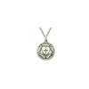 Everlasting Light 925 Sterling Silver Lutheran Rose Pendant Medal Christian