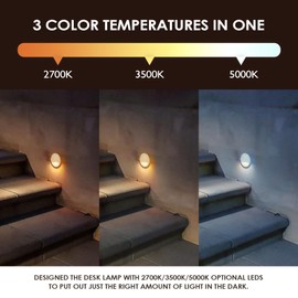 LED Low Voltage Deck Lights Outdoor Waterproof,6-Pack 3CCT Deck Lighting Fixtures Landscape Step,3W, 12V-24V AC/DC Die-cast Aluminum Housing Fence Lamp Wired 2700K/3500K/5000K (White)