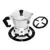 HAOHIZE Round Stove Rack, Pot Rack Black Coffee Pot Shelf,