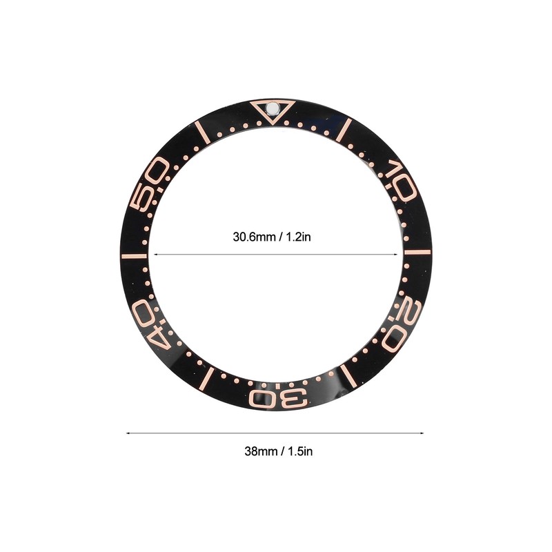 Ceramic Watch Bezel Ring Professional 38mm Watch Bezel Insert Replacement