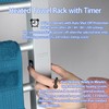 BVANQ Heated Towel Rack with Timer, 8-Bar Electric Towel Warmer