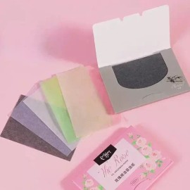 Sangse Peiji Hwakin 100 개/대 페이셜 오일 블로팅 페이퍼 매트 페이스 와이프 오일 컨트롤 흡수 페이스 클리닝 뷰티 메이크업 100 Pcs Facial Oil Blotting Paper Matte Face Wipes Oil Control Absorbent Face Cleaning Beauty Makeup [[1]Mixed 200pcs]