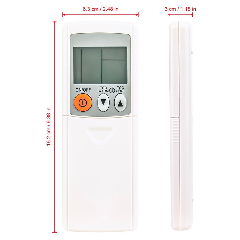 ECONTROLLY KM15E Replace Remote Control Compatible with Mitsubishi Air Conditioner