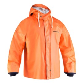 Grundéns Men's Brigg 44 Fishing Parka, Orange - Medium