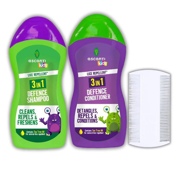 Escenti Kids 3in1 Head Lice Prevention Set - 1 x
