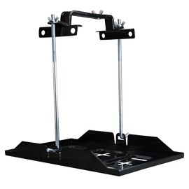 Battery Hold Down Tray Kit Metal Battery Tray Holder with Adjustable Bracket Clamp for Cars Boats Marine