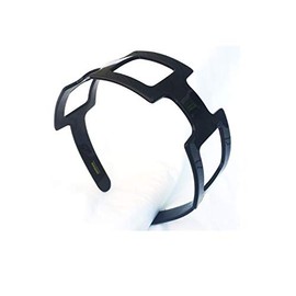 Wardani, Wide 3 squares eyelet Tortoiseshell headband handmade in France Black